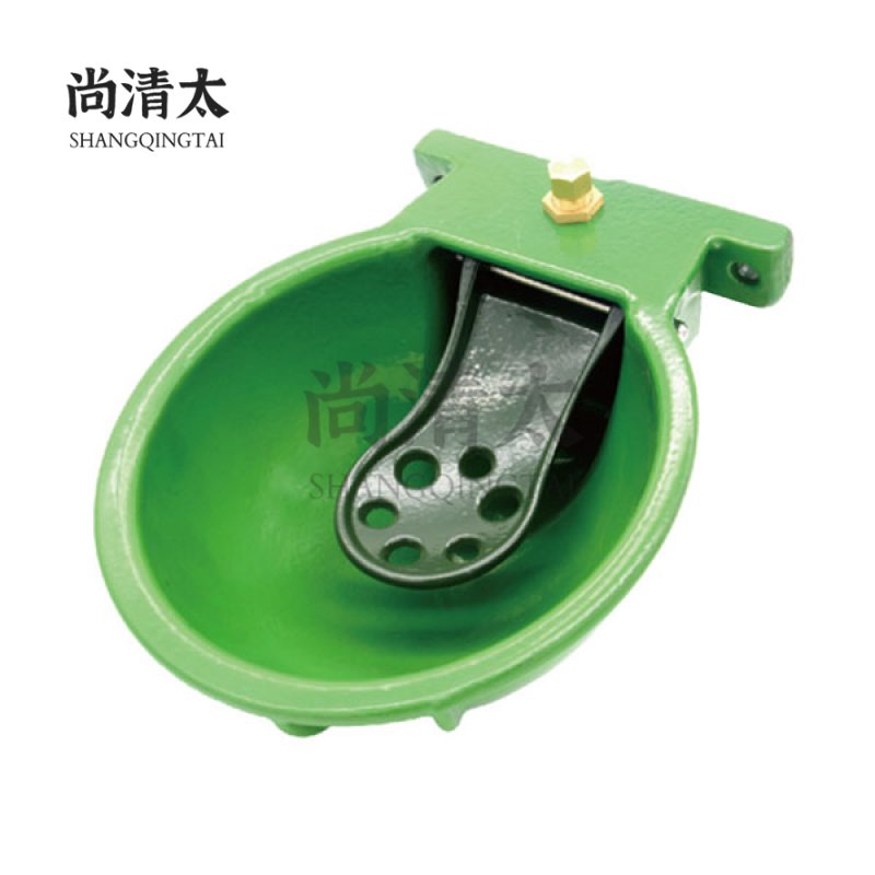 1.5L Green Enamel Low Temperature  Resistant To Freezing Cow Drinking Bowl SQT-CDB009