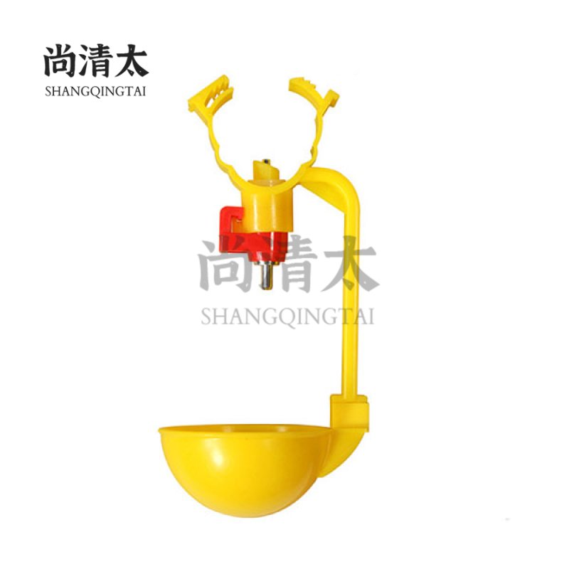 25mm Single Water Nipple Drinker With Round Bottom Hanging Cup For Chicken
